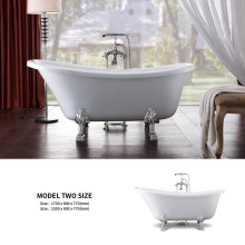 Retro style Princess bathtub Export Bathtub Indoor Thickness Acrylic Freestanding Clawfoot Bathtub